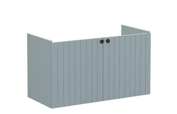 VitrA Root Groove 100cm 2 Door Washbasin Unit - Matt Fjord Green